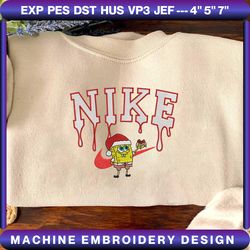 nike x spongebob embroidered sweatshirt - embroidered sweatshirt/hoodie, embroidery designs, embroidery files