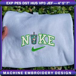 nike christmas starbuck embroidered sweatshirt - embroidered sweatshirt/ hoodies, embroidery designs, instant download