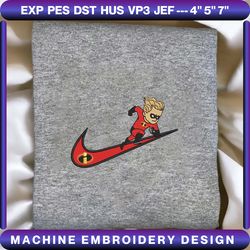 nike x dash cartoon embroidered sweatshirt, brand cartoon embroidered sweatshirt, custom cartoon embroidered crewneck, lovely cartoon character embroidered