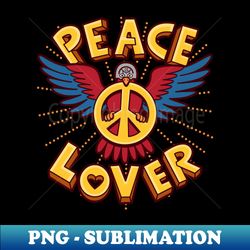 Peace Lover Doodle Peacemaker Anti-War Superhero - PNG Sublimation Digital Download - Instantly Transform Your Sublimation Projects
