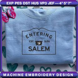 entering salem city embroidery design, salem 1692 embroidery file, they missed one embroidery machine file