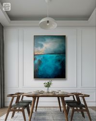 painting on canvas original landscape -seascape abstract wall art