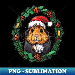 guinea pig christmas - modern sublimation png file - defying the norms