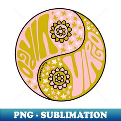 virgo yin yang - png sublimation digital download - fashionable and fearless