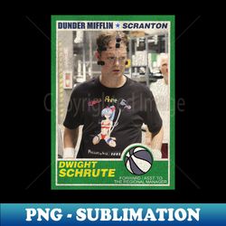 dwight schrute basketball trading card - sublimation-ready png file - create with confidence