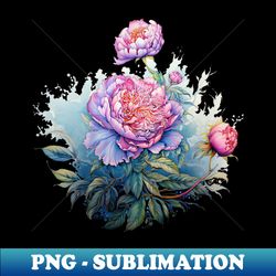 magic peonies - aesthetic sublimation digital file - perfect for sublimation art