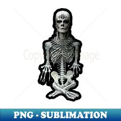 blackmetal homunculus skeleton artwork - elegant sublimation png download - perfect for sublimation art