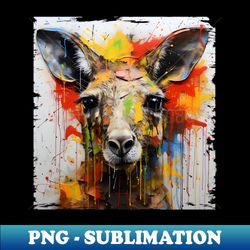 kangaroo graffiti - high-quality png sublimation download - instantly transform your sublimation projects