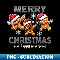 merry christmas  happy new year - modern sublimation png file - perfect for creative projects