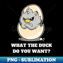 what the duck do you want - professional sublimation digital download - create with confidence