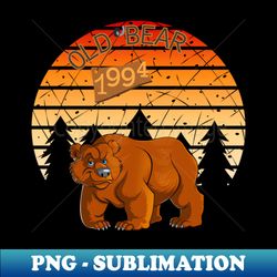 old bear - Modern Sublimation PNG File - Transform Your Sublimation Creations