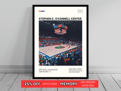 stephen c o'connell center florida gators poster ncaa stadium poster oil painting modern art travel