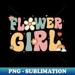 flower girl - wedding proposal flower girl - retro png sublimation digital download - instantly transform your sublimation projects