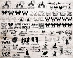 2023 best seller bundle, 75 svg and png, mickey, minnie, family trip, silhouette, cricut, vinyl cut files, vinyl decal,