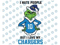 i hate people but i love my los angeles chargers, los angeles chargers svg nfl teams, nfl teams svg, nfl svg, football s