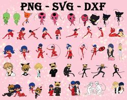 miraculous ladybug svg, bundles miraculous ladybug svg, png,dxf, pdf, jpg...