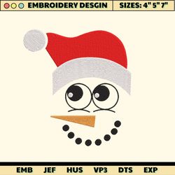 snowman custom embroidery designs, christmas embroidery designs, santa hat embroidery designs, merry christmas embroidery designs