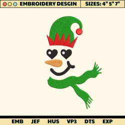 elf hat snowman embroidery, christmas embroidery designs, merry xmas embroidery designs, merry christmas embroidery designs