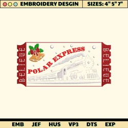 merry xmas 2023 embroidery machine design, christmas train embroidery machine design, the polar express embroidery file