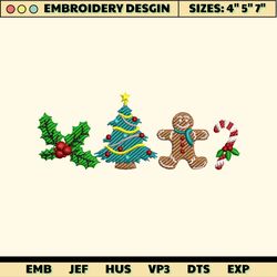 merry christmas 2023 embroidery machine design, funny xmas characters embroidery machine design, cute hand drawn xmas embroidery file