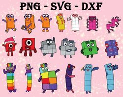 numberblocks svg, bundles numberblocks svg, png,dxf, pdf, jpg...