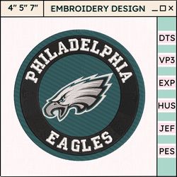 nfl philadelphia eagles embroidery design, nfl football logo embroidery design, famous football team embroidery design, football embroidery design, pes, dst, jef, files