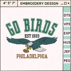 nfl philadelphia eagles embroidery design, nfl football logo embroidery design, famous football team embroidery design, football embroidery design, pes, dst, jef, files