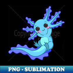 blue axolotl - creative sublimation png download - revolutionize your designs