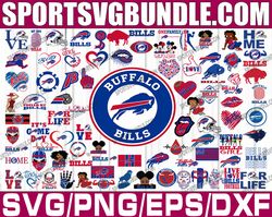 bundle 85 files buffalo bills football team svg, buffalo bills svg, nfl teams svg, nfl svg, png dxf,eps