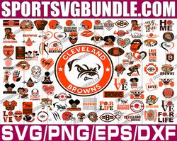 bundle 88 files cleveland browns football team svg, cleveland browns svg, nfl teams svg, nfl svg, png, dxf, eps