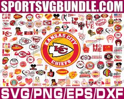 bundle 110 files kansas city chiefs football team svg, kansas city chiefs svg, nfl teams svg, nfl svg, png, dxf, eps