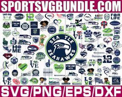 bundle 100 files seattle seahawks football team svg,nfl teams svg, nfl svg, png, dxf, eps, instant download