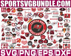 bundle 92 files tampa bay buccaneers football team svg, tampa bay buccaneers svg,nfl teams svg, nfl svg, png, dxf, eps