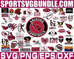 bundle 50 files arizona cardinals football teams svg , arizona cardinals svg, nfl teams svg, nfl svg, png, dxf, eps