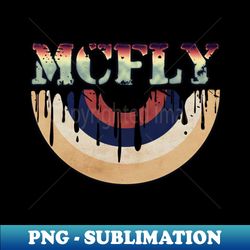 melted vinyl - mcfly - trendy sublimation digital download - stunning sublimation graphics