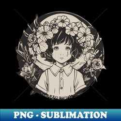 flower child - exclusive png sublimation download - enhance your apparel with stunning detail