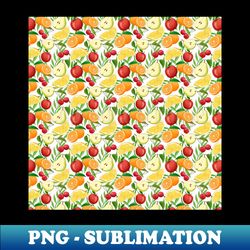 fruit pattern - vintage sublimation png download - perfect for personalization