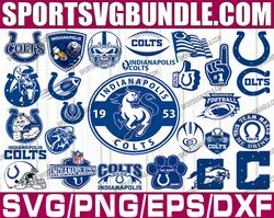 bundle 27 files indianapolis colts football team svg, indianapolis colts svg, nfl teams svg, nfl svg, png, dxf, eps