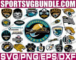 bunlde 26 files jacksonville jaguars football team svg, jacksonville jaguars svg, nfl teams svg, nfl svg, png, dxf, eps