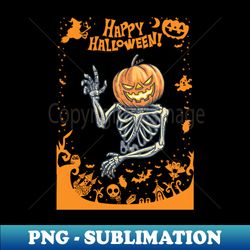 Halloween Torrent card pumpkin - Exclusive PNG Sublimation Download - Boost Your Success with this Inspirational PNG Download