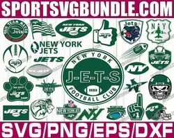 bundle 25 files new york jets football team svg, new york jets svg, nfl teams svg, nfl svg, png, dxf, eps