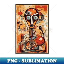 modern abstract art basketball player - artistic sublimation digital file - perfect for creative projects