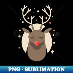 snow deer - instant png sublimation download - stunning sublimation graphics