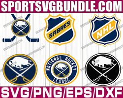 bundle 6 files buffalo sabres hockey team svg, buffalo sabres svg, nhl svg, nhl svg, png, dxf, eps, instant download