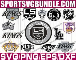 bundle 14 files los angeles kings hockey team svg, los angeles kings svg, nhl svg, nhl svg, png, dxf, eps