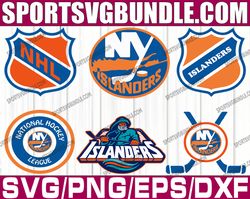 bundle 6 files new york islanders hockey team svg, new-york, new york islanders svg, nhl svg, nhl svg, png, dxf, eps