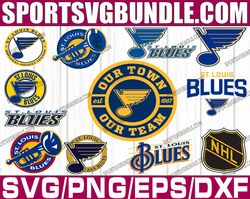 bundle 12 files st louis blues hockey team svg, st louis blues svg, nhl svg, nhl svg, png, dxf, eps, instant download