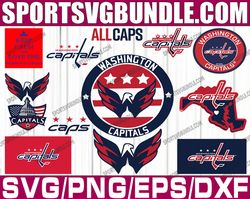 bundle 13 files washington capitals hockey team svg, washington capitals svg, nhl svg, nhl svg, png, dxf, eps
