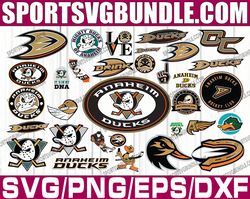 bundle 32 files anaheim ducks hockey team svg, anaheim ducks bundle svg, nhl svg, nhl svg, png, dxf, eps