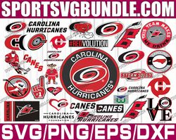 bundle 30 files carolina hurricanes hockey team svg, carolina hurricanes svg, nhl svg, nhl svg, png, dxf, eps